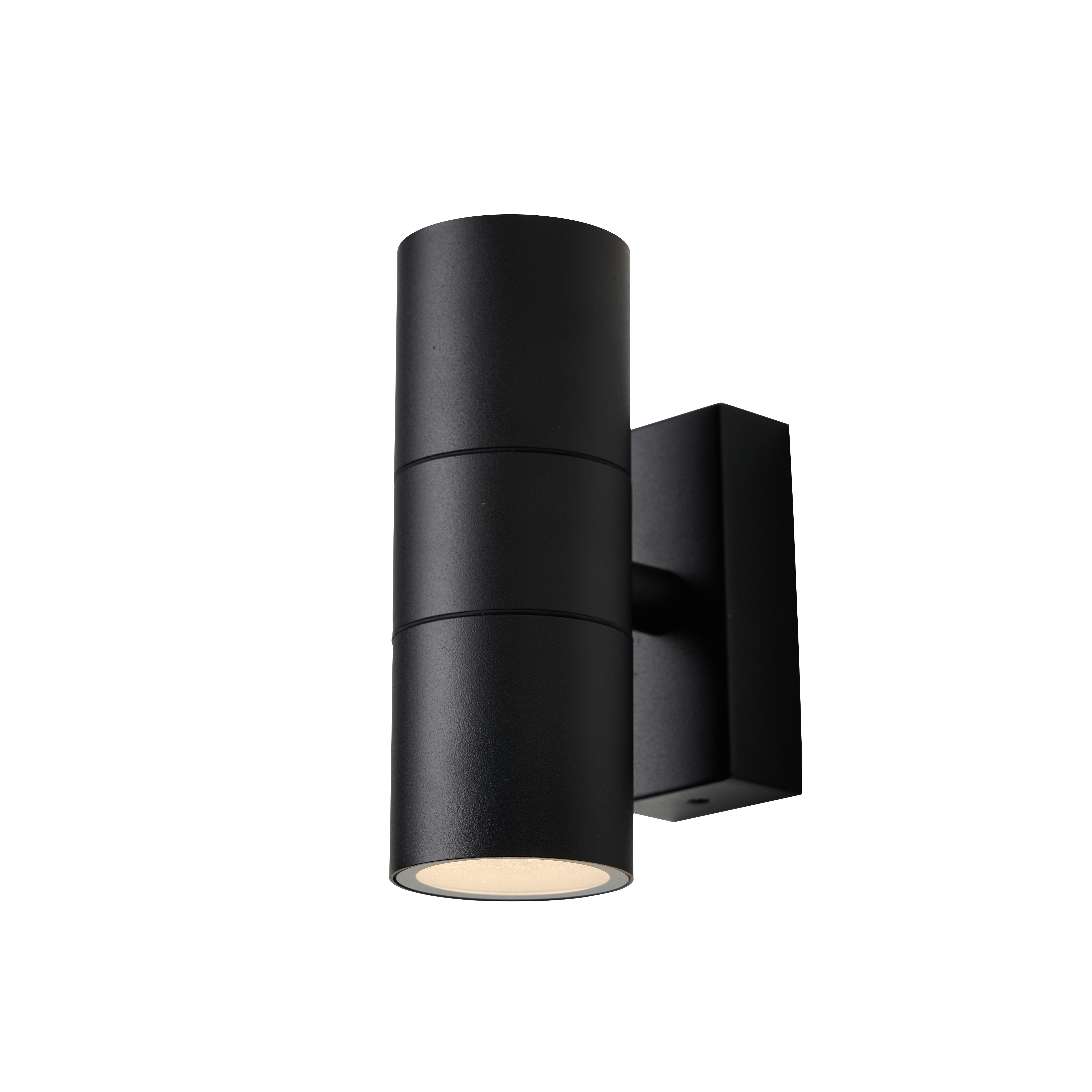 Leto 2 Light Up and Down Outdoor Wall Light Black